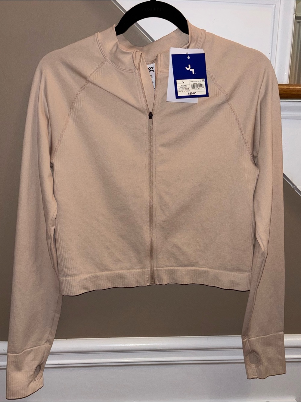 New JoyLab Activewear Jacket size Large Women’s Thumb Holes